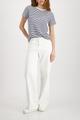 T-Shirt mit Struktur 36 - Marine Ringel