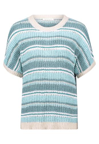 Strickpullover 44 Lässig - Mint/nature