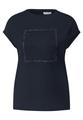 Shirt mit Glitzer-Print S - Universal Blue