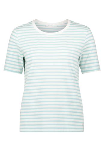 Basic Shirt S Gerade - Cream/mint