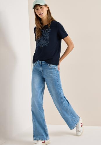 T-Shirt mit Rundhals und Frontprint