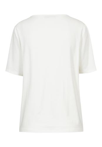 Blusenshirt NOS mit Kellerfalten-Detail 40 - Ecru