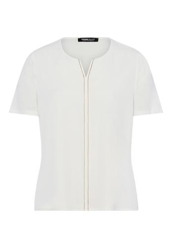 Shirt COFFEE LOUNGE mit Ziernaht 48 - Ecru