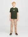 JJHAKKAI TEE SS CREW NECK JNR 176 Locker geschnitten - Kombu Green