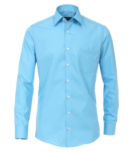 Popeline Hemd uninah 006550 44 Modern Fit - Aqua Bis Petrol