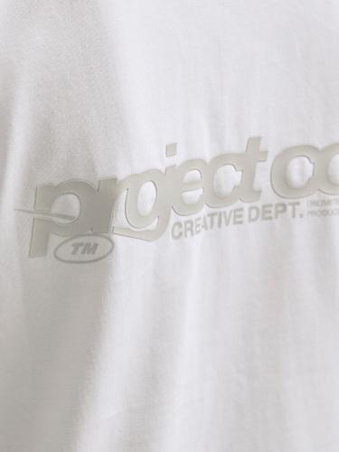 JCOUNION BACK PRINT TEE SS CREW NE JNR 152 Locker geschnitten - Bright White
