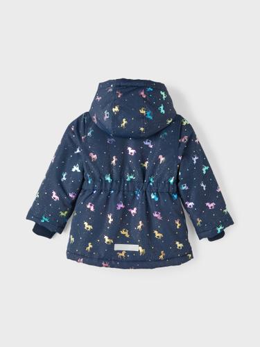 NMFMAXI JACKET FOIL AOP NOOS 98 - Dark Sapphire