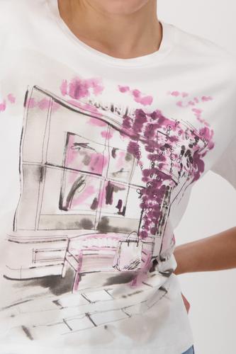 T-Shirt mit Print 38 - Off-white