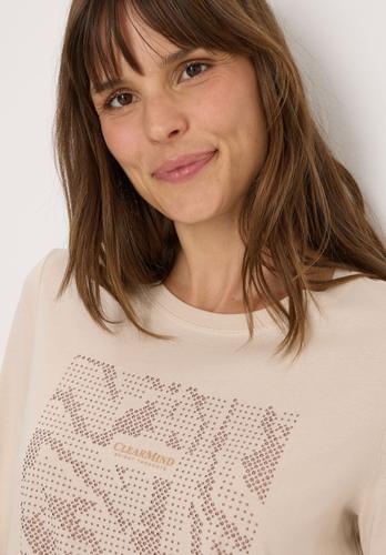 Shirt mit Schmucksteinen L - Oat Milk Beige