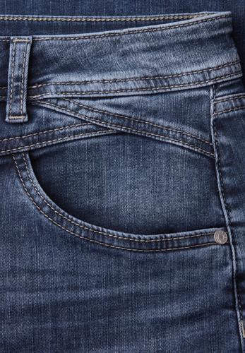 High Waist Wide Leg Jeans im Loose Fit 31/7/8 Hosen - Dark Blue Wash