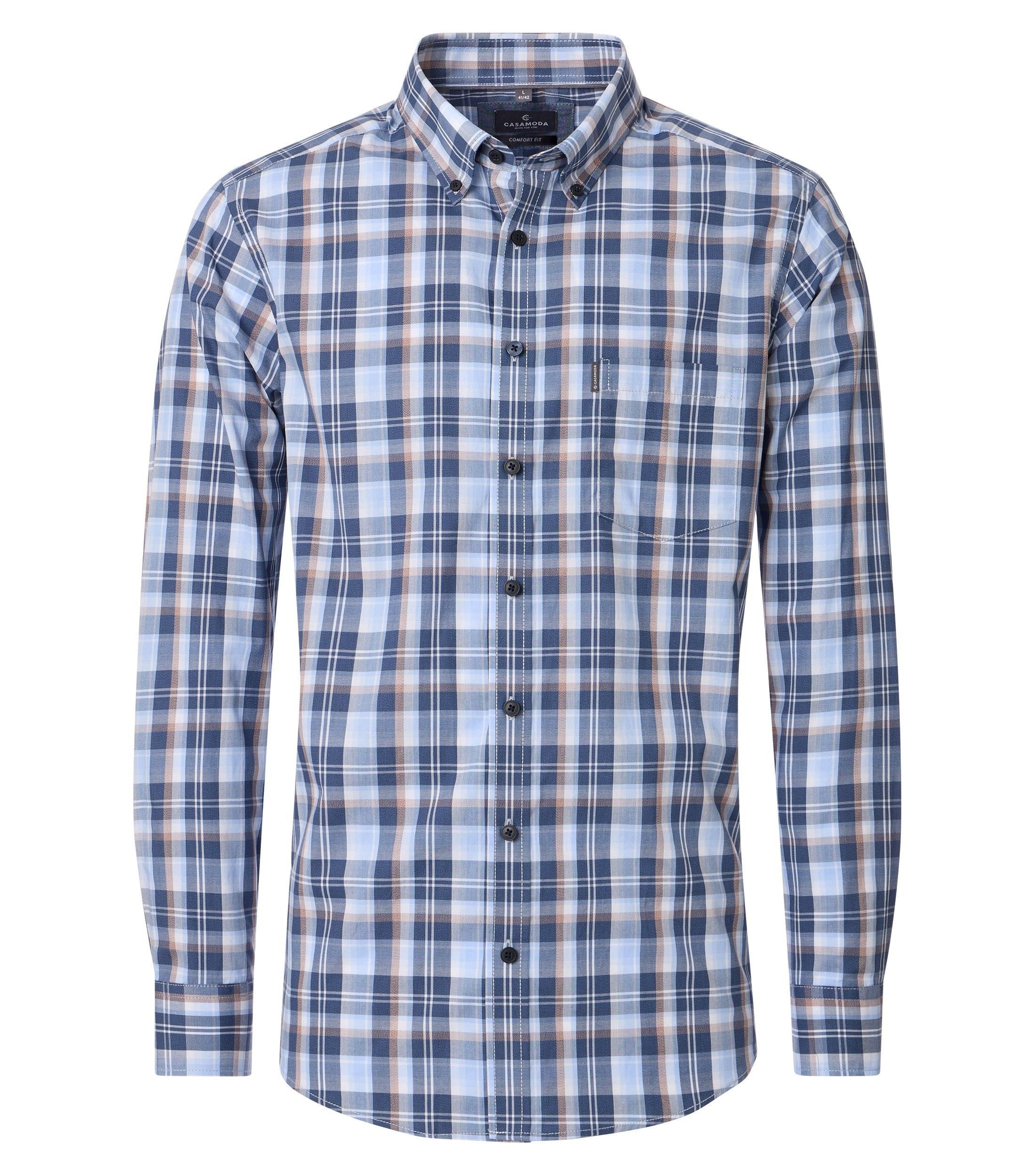 Freizeithemd 3XL Comfort Fit - Blau