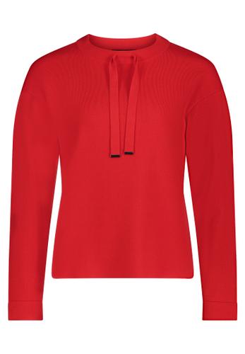 Feinstrickpullover 44 Gerade - High Risk Red