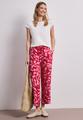 Wide Leg Hose im Loose Fit mit Print 38/7/8 Hosen - Salsa Red