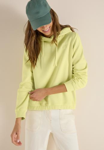 Hoodie mit Stickerei L - Iced Yellow