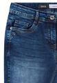 Mid Waist Slim Leg Jeans im Casual Fit 32/7/8 Hosen - Mid Blue Used Wash