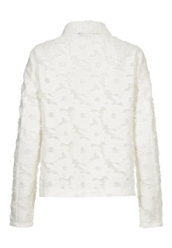 Leichtjacke SEASIDE BLOOM mit Reißverschluss-Detail 42 - Ecru