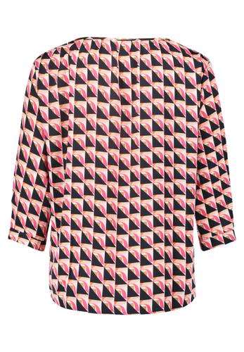Casual-Bluse 40 Lässig - Pink/dark Blue