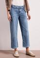 Mid Waist Wide Leg Jeans im Loose Fit 32/7/8 Hosen - Mid Blue Random Wash