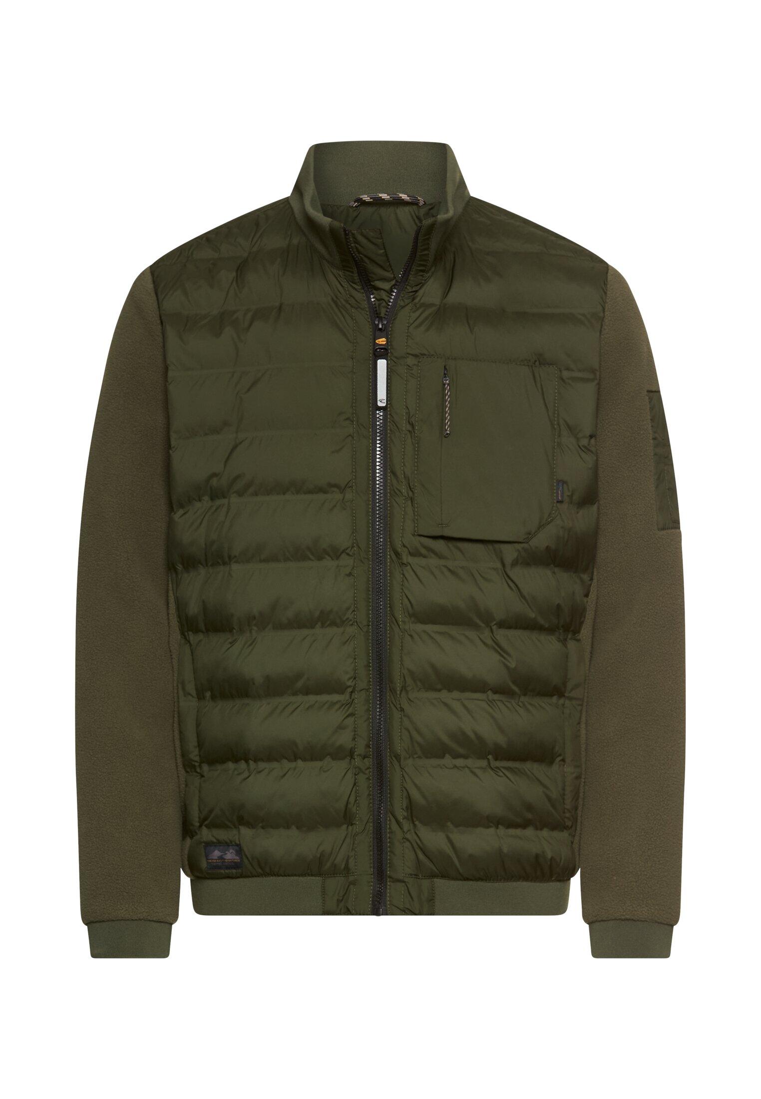 Blouson im Stepp-Fleece-Mix 58 Regular Fit - Forest Green