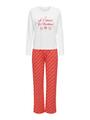 ONLCHRISTMAS L/S SET NIGHTWEAR ACC M - High Risk Red