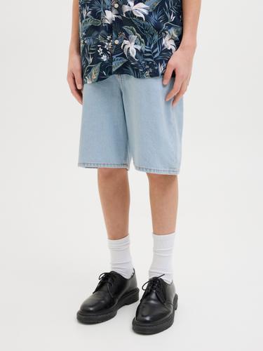 JJITONY JJORIGINAL SHORTS SQ 738 JNR 140 Locker geschnitten - Blue Denim