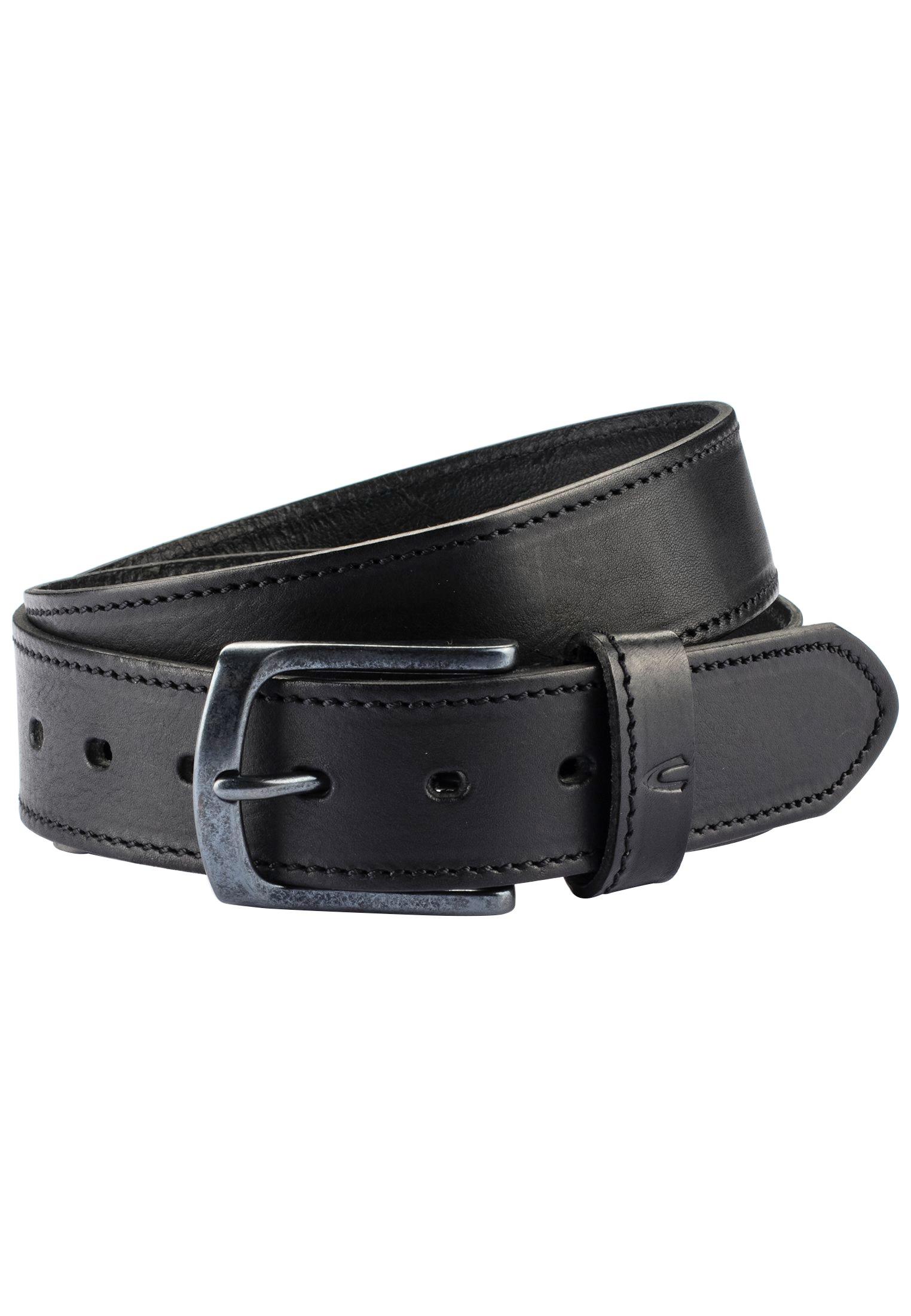 Gürtel aus hochwertigem Leder Schwarz XL