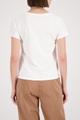 T-Shirt Hund-Print und Strasssteinen