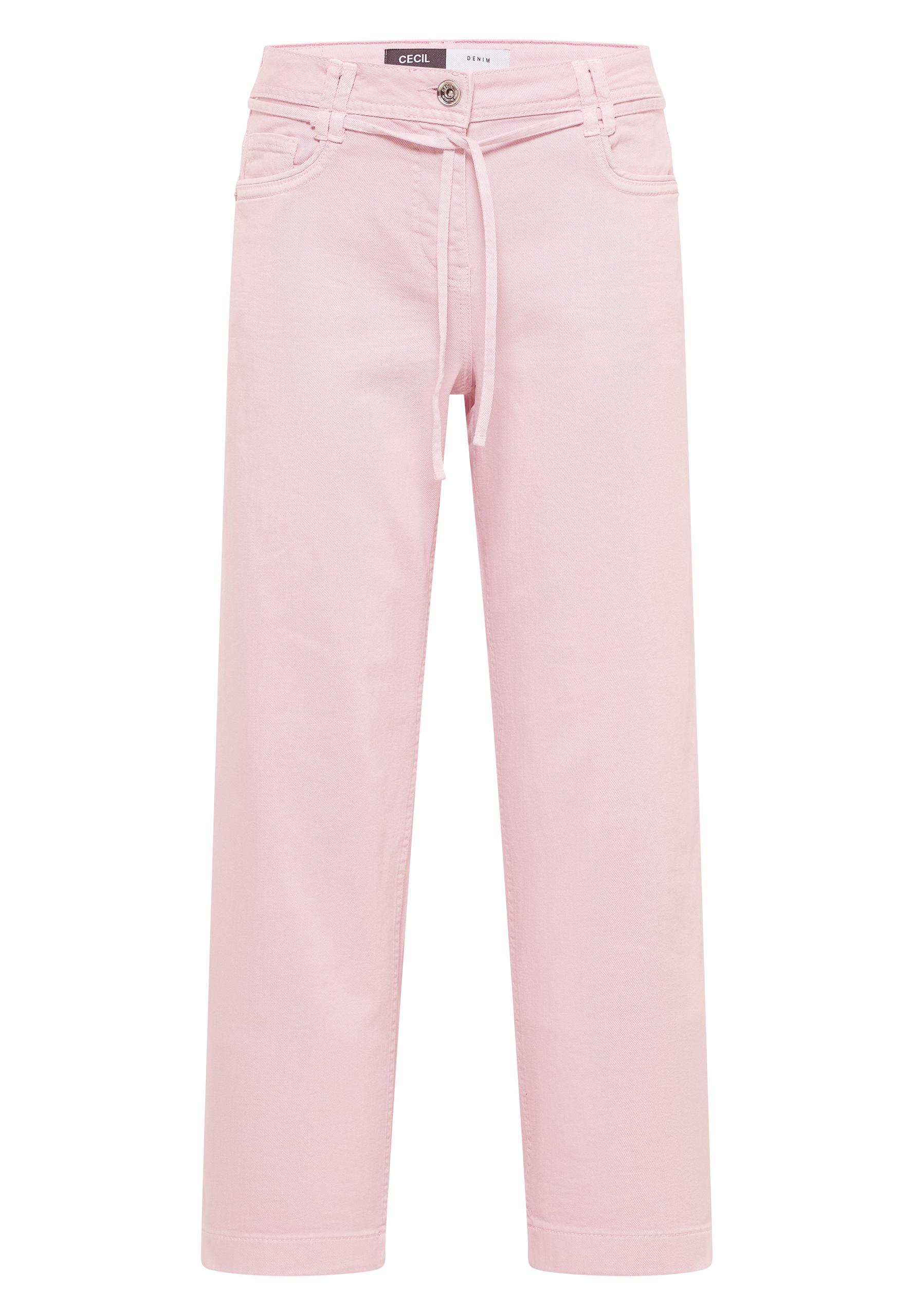 High Waist Wide Leg Jeans im Loose Fit 26/28 - Light Blush Rose