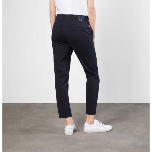 MAC JEANS - CHINO turn up, Authentic stretch gabardi 198r blau