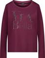 Sweatshirt mit Schmuckschrift 40 - Bordeaux