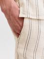 JPSTJAIDEN COBA STRIPE JOG SHORT M JNR 146 Jogger Fit - Antique White