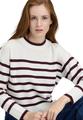 Strickpullover 44 Lässig - Cream/dark Red
