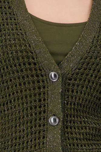 Strickjacke mit Ajour-Struktur