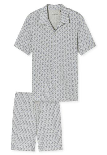 Pyjama kurz 48 - Grau-mel.