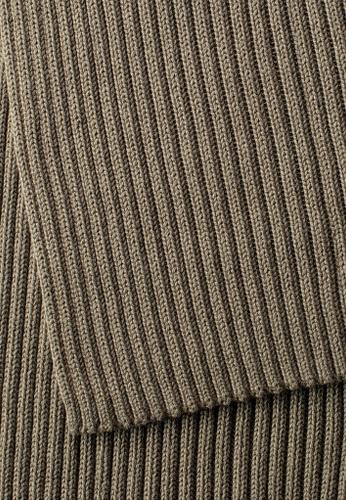 Strickschal aus Organic Cotton Grün OS