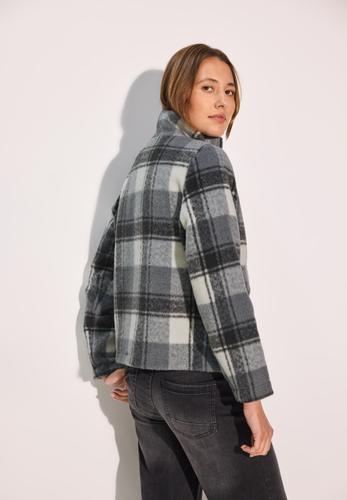 Karierte Jacke L - Mineral Grey Melange
