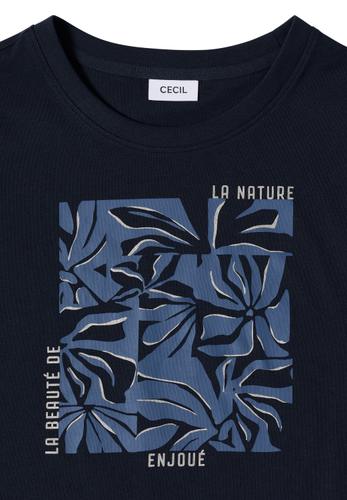 T-Shirt mit Rundhals und Frontprint