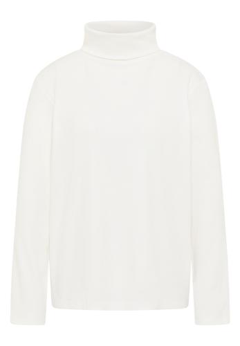 Langarmshirt in Rippstruktur XXL - Vanilla White
