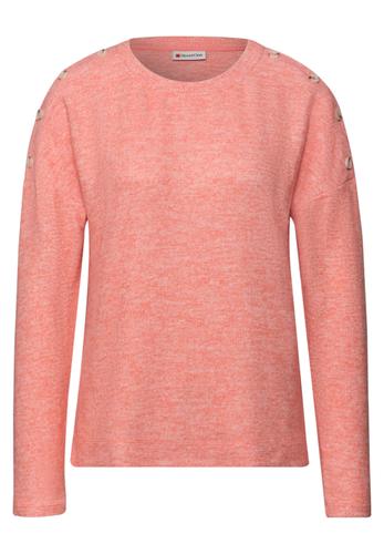 Softes Shirt mit Knöpfen 38 - Striking Coral Mel.