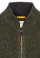 Strickjacke mit Reißverschluss Grün 3XL