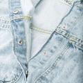 Jeans-Weste mit verwaschener Optik 164 bequem - Light Blue Denim
