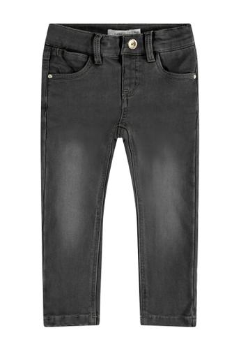 NMFSALLI DNMBATIMIAN 5555 FLEECE PANT 110 Slim Fit - Medium Grey Denim