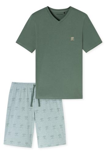 Schlafanzug kurz 52 - Khaki