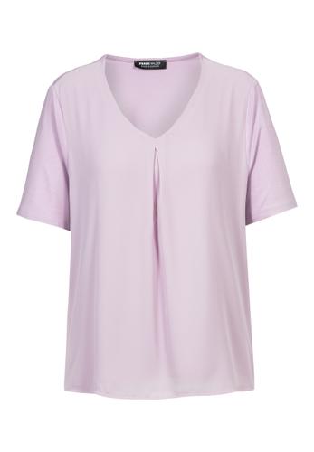 Blusenshirt NOS mit eleganter Falte 40 - Tangerine
