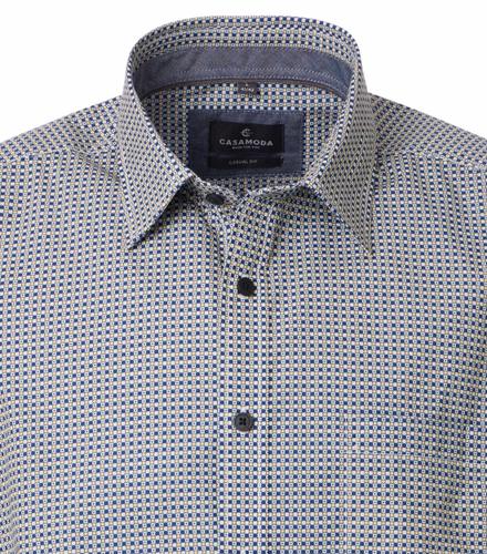 Freizeithemd Kurzarm L Casual Fit - Gelb