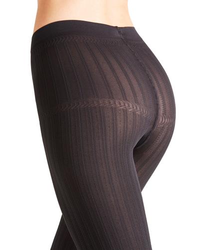Strumpfhose Trim Rib M - Black