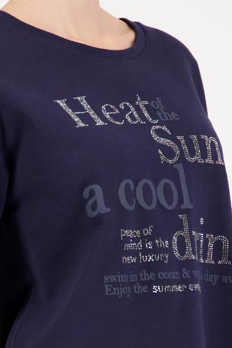 Sweatshirt mit toniger Schrift
