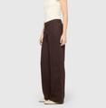 MAC JEANS - CHIARA BELT, Pure linen 42/30 Wide Fit - Braun