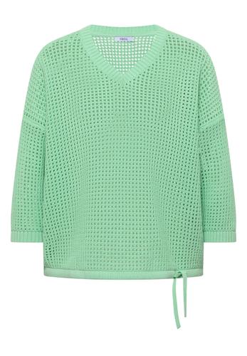 Kurzarm Pullover im Crochet-Look L - Juicy Lime