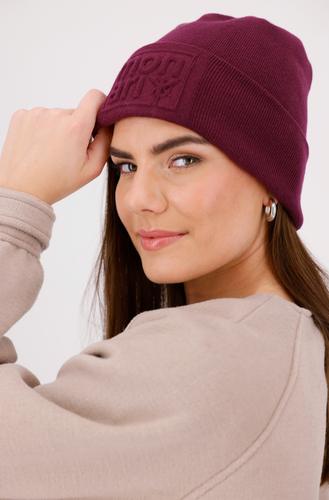 Strickmütze mit Logo OS - Bordeaux